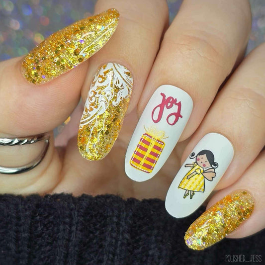 Tis the Season (CjSC-94) Etched Nail Art Stamping Plate