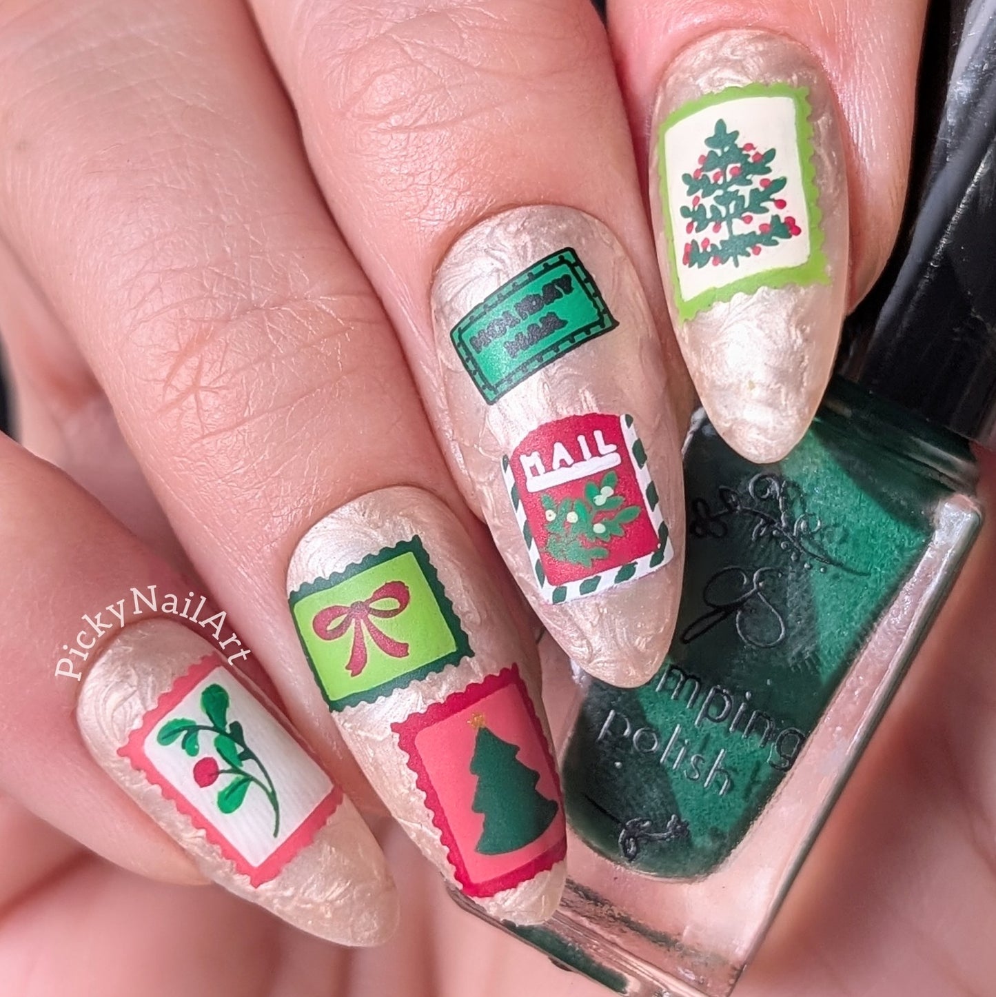 Sugarplum Post (CjSC-97) Etched Nail Art Stamping Plate