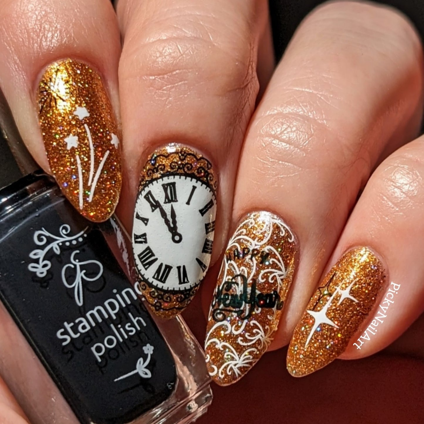 Best Year Yet (CjSH-102) Etched Nail Art Stamping Plate