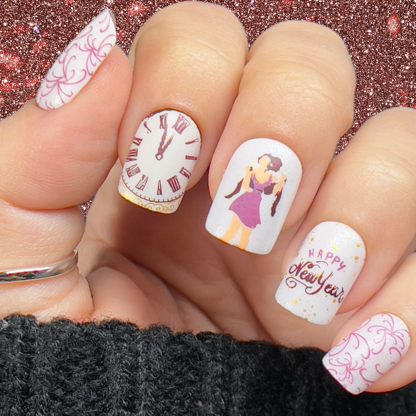 Best Year Yet (CjSH-102) Etched Nail Art Stamping Plate