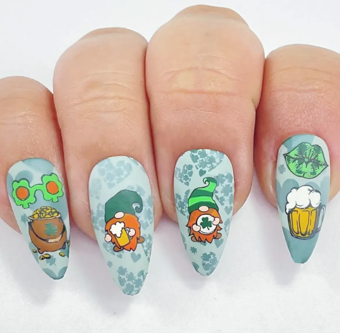 Shake Your Shamrocks (CjSH-103) Steel Nail Art Layered Stamping Plate