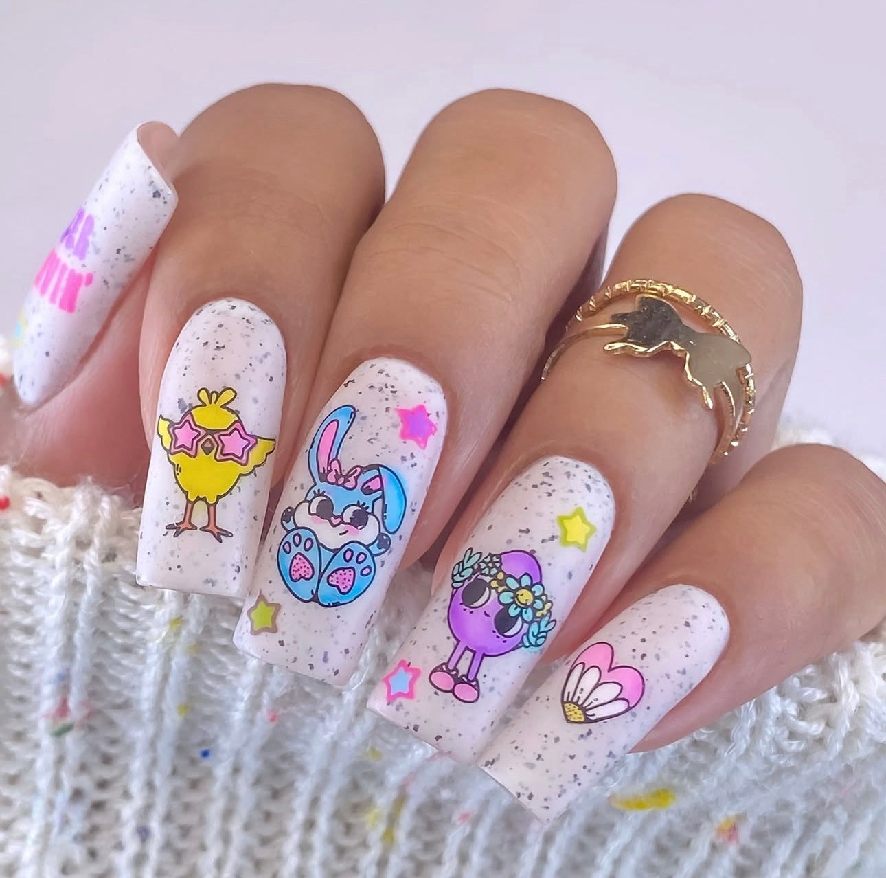 Easter Groovin' (CjSH-107) Steel Nail Art Layered Stamping Plate