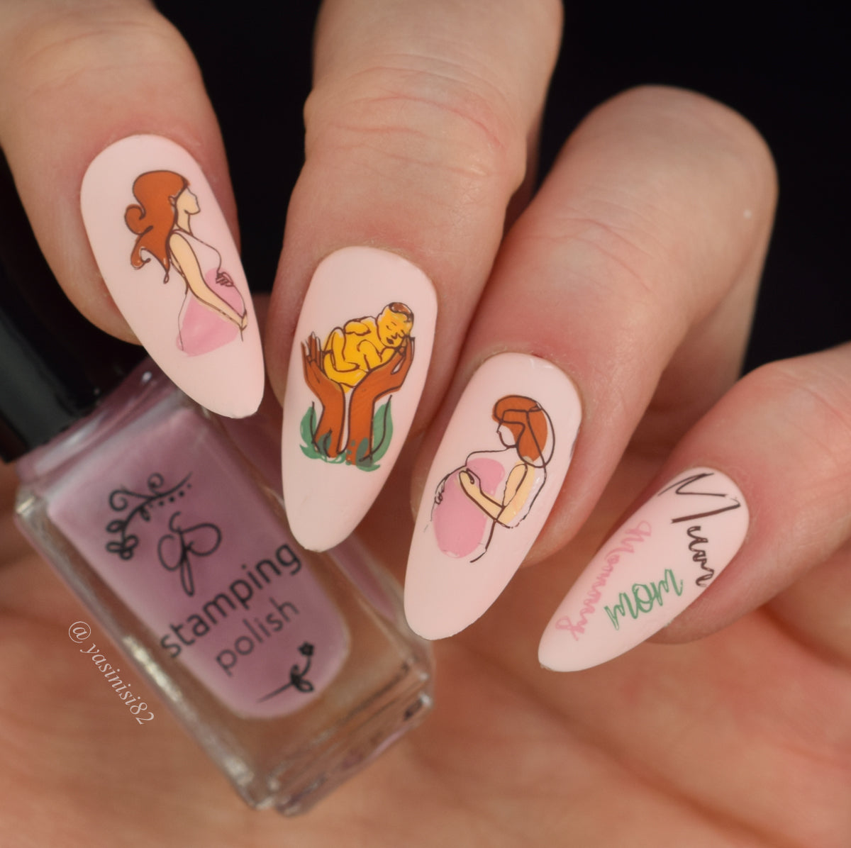 Mom and Dad's Day (CjSH-108) Etched Nail Art Stamping Plate