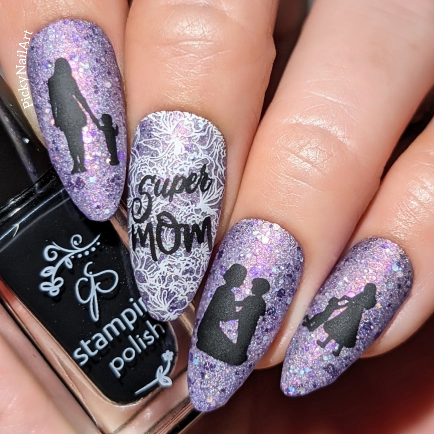 Mom and Dad's Day (CjSH-108) Etched Nail Art Stamping Plate