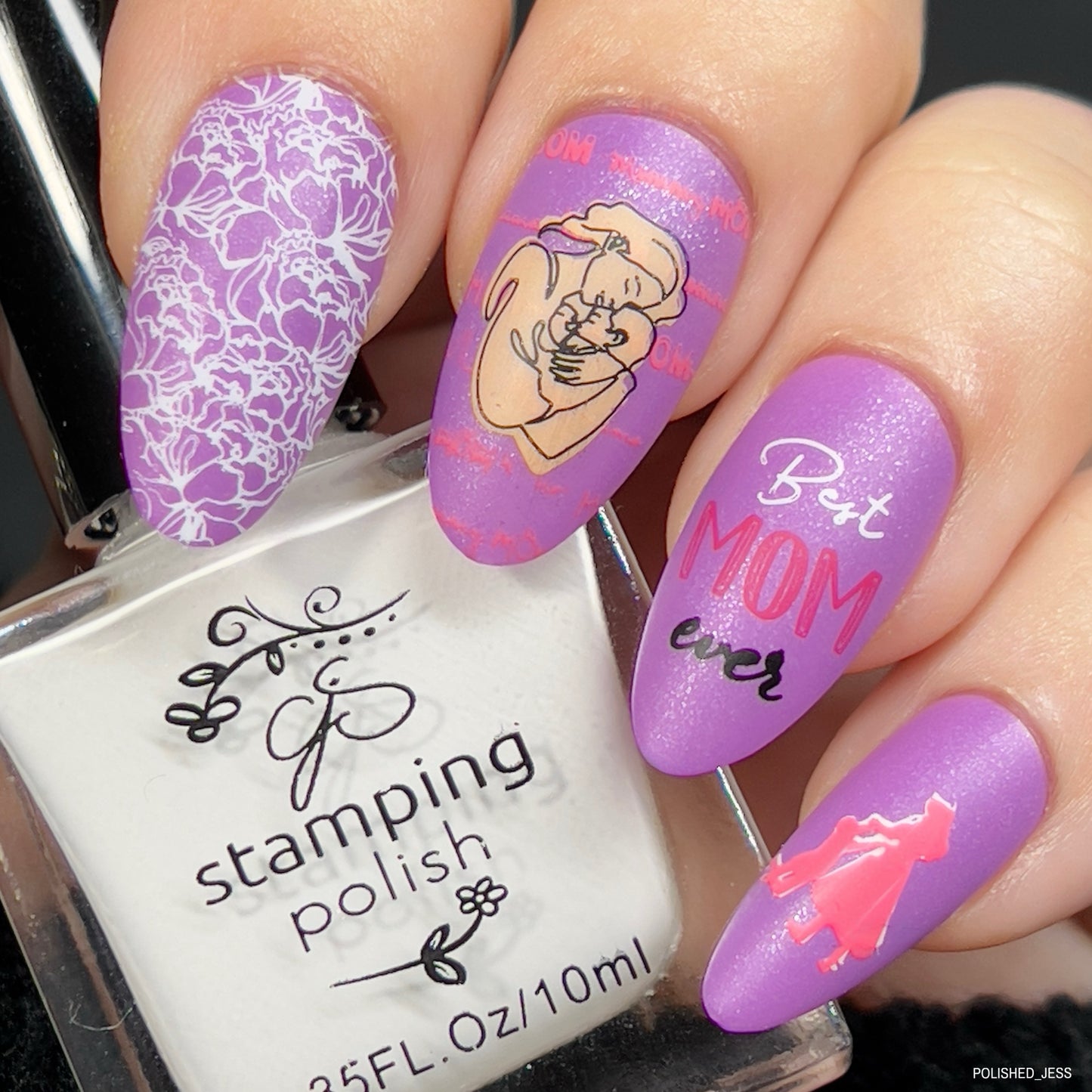 Mom and Dad's Day (CjSH-108) Etched Nail Art Stamping Plate