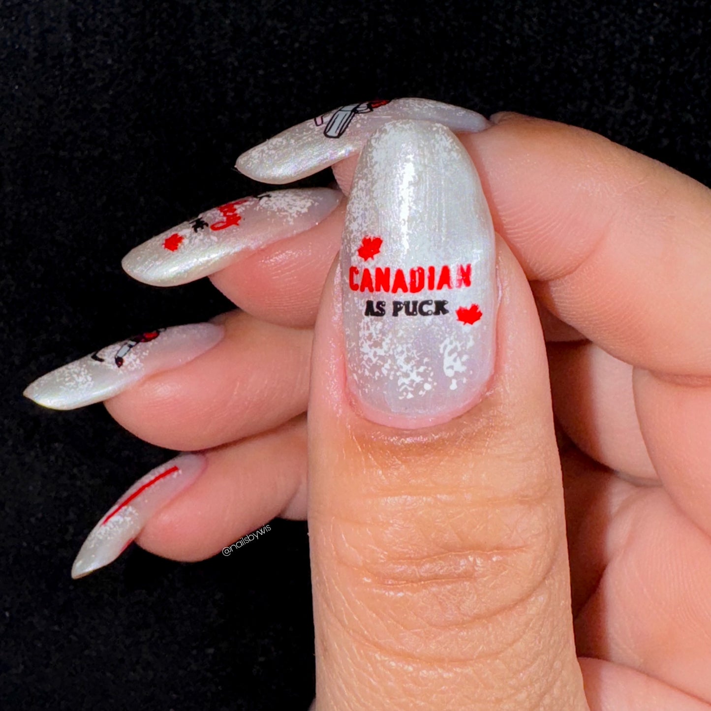Happy Canada Day! (CjSH-113) Etched Nail Art Stamping Plate