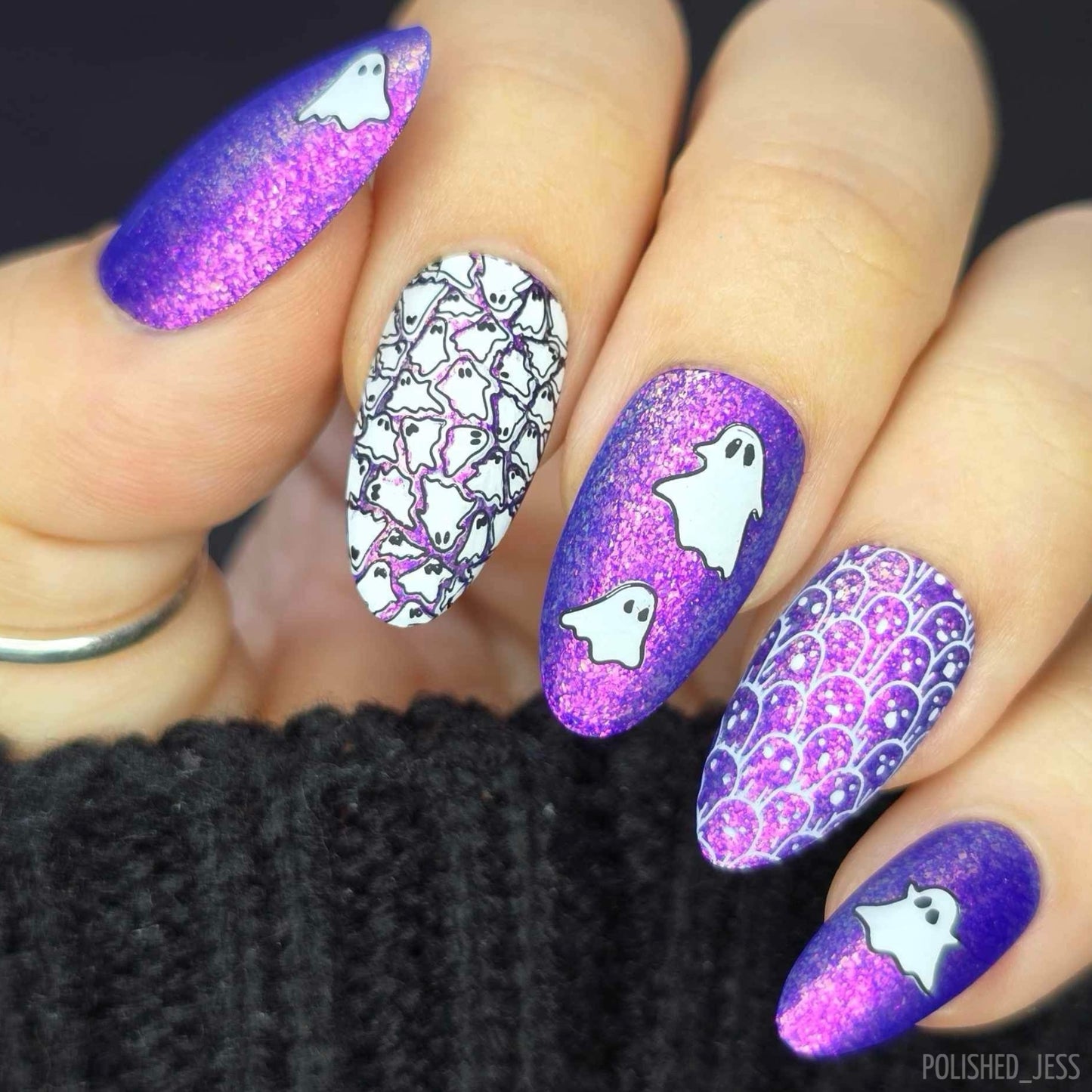 Wallpaper - Skeletons (CjSH-118) Etched Nail Art Stamping Plate