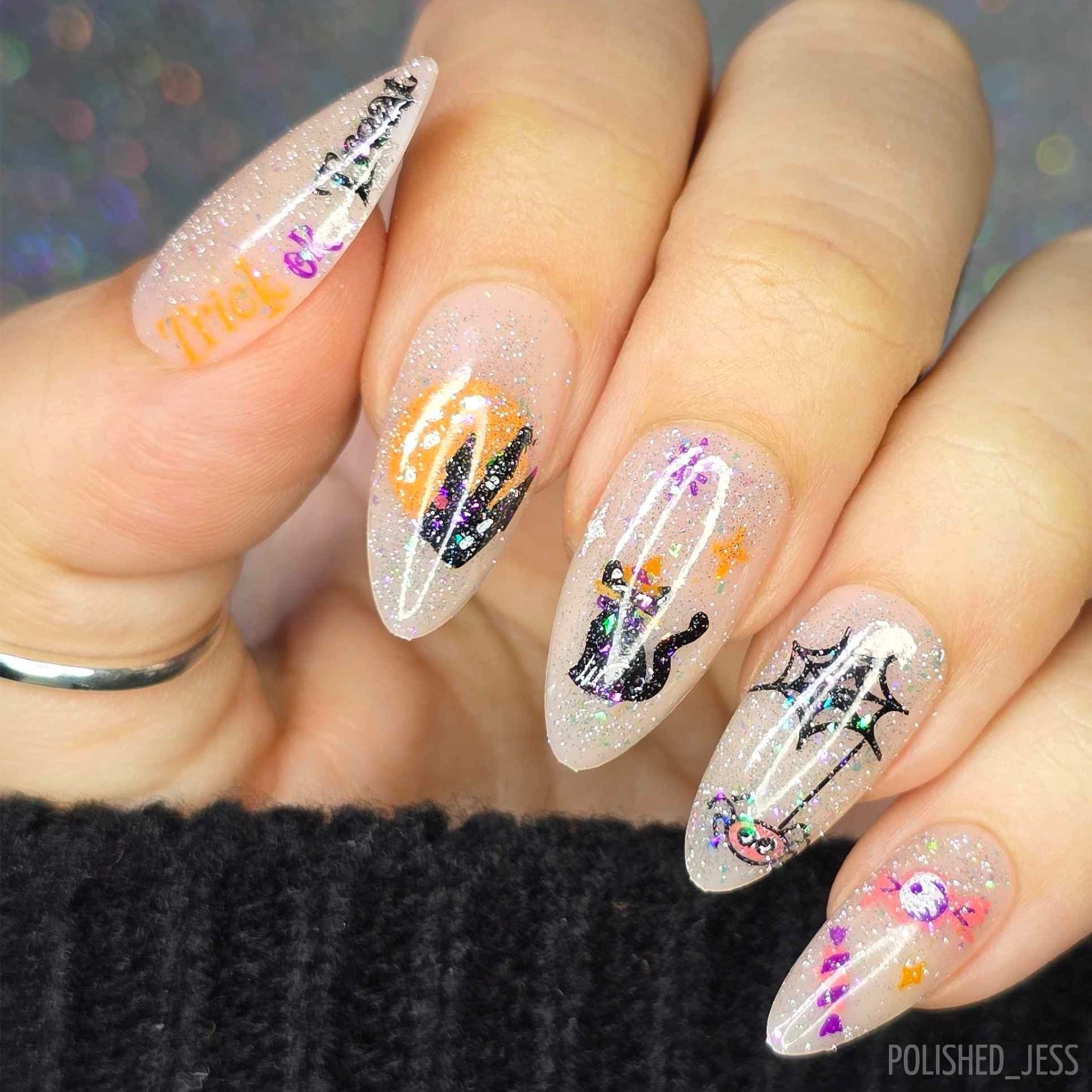 Ghoulish Giggles (CjSH-121) Etched Nail Art Stamping Plate