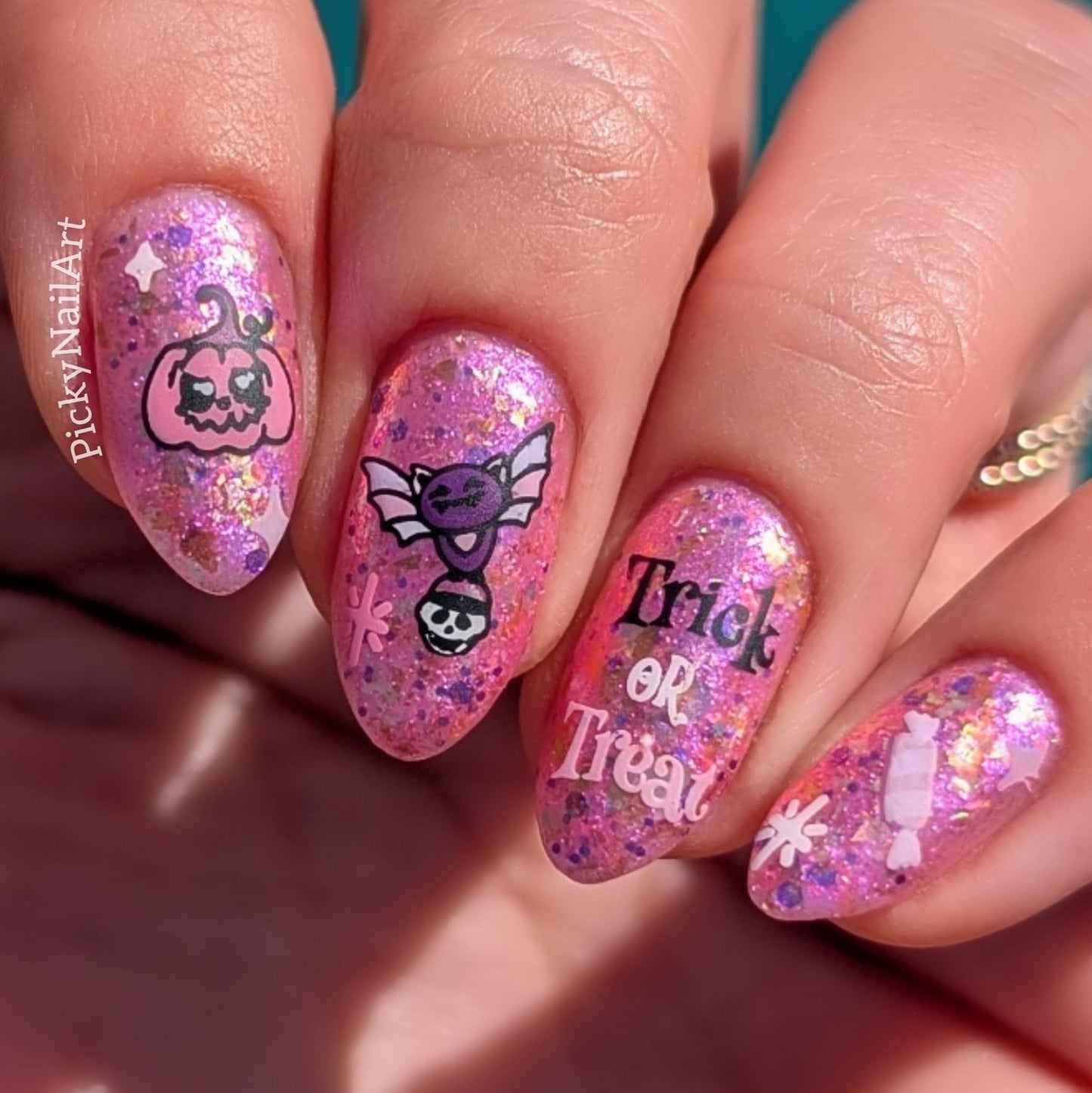 Ghoulish Giggles (CjSH-121) Etched Nail Art Stamping Plate