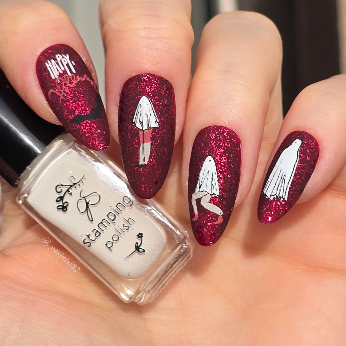 Scary Night (CjSH-123) Etched Nail Art Stamping Plate