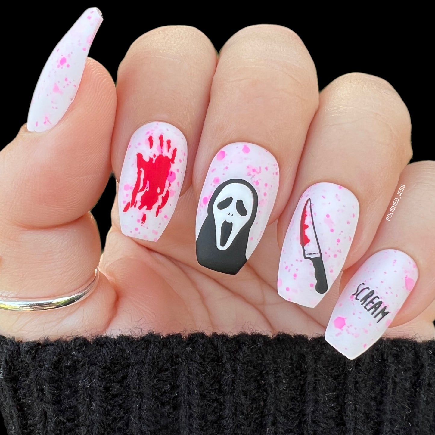 Wicked Halloween (CjSH-24) Etched Nail Art Stamping Plate