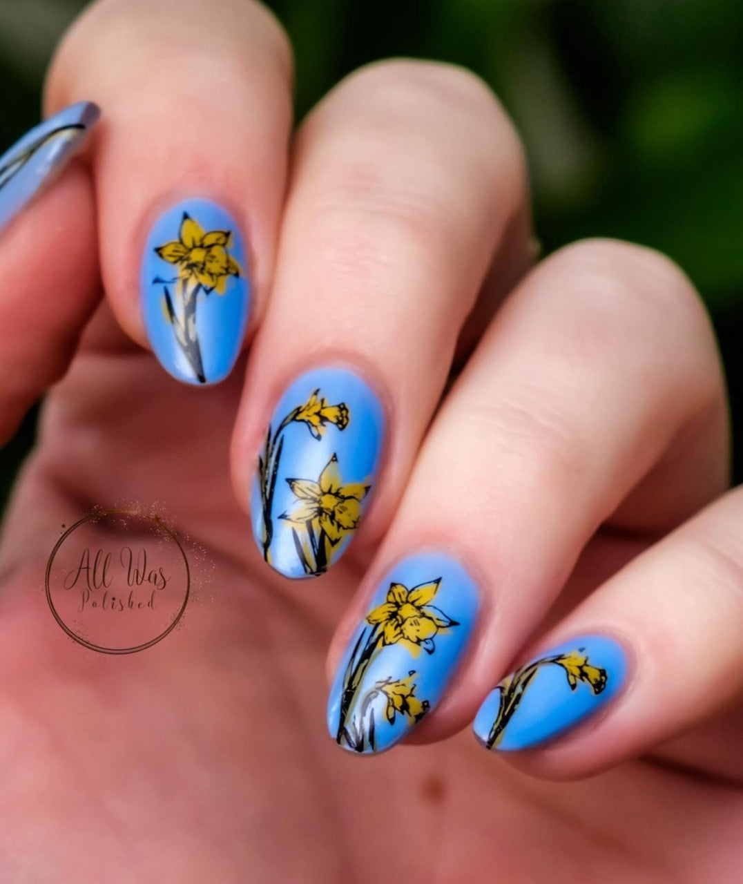 Bunny Kisses (CjSH-29) Etched Nail Art Stamping Plate