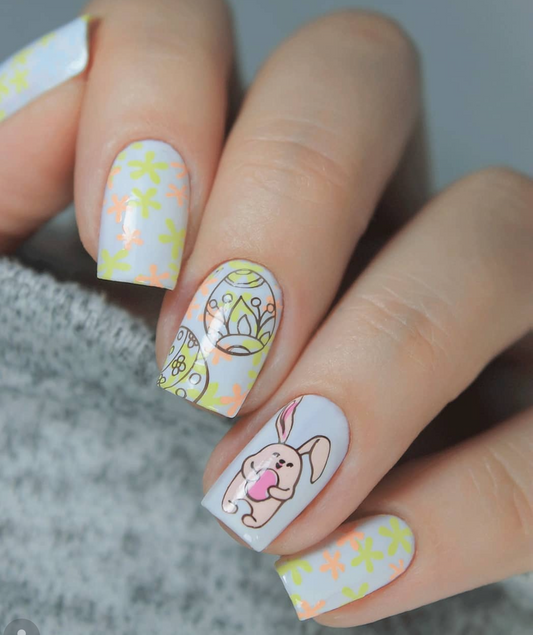 Bunny Foo Foo (CjSH-31) Etched Nail Art Stamping Plate