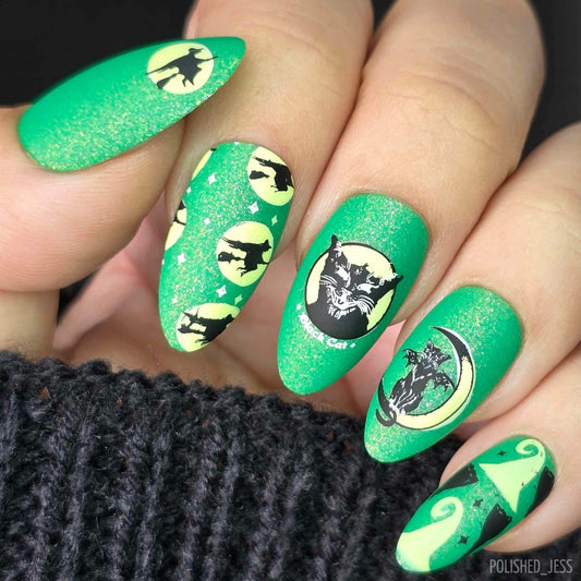 Be-Witched (CjSH-36) Etched Nail Art Stamping Plate