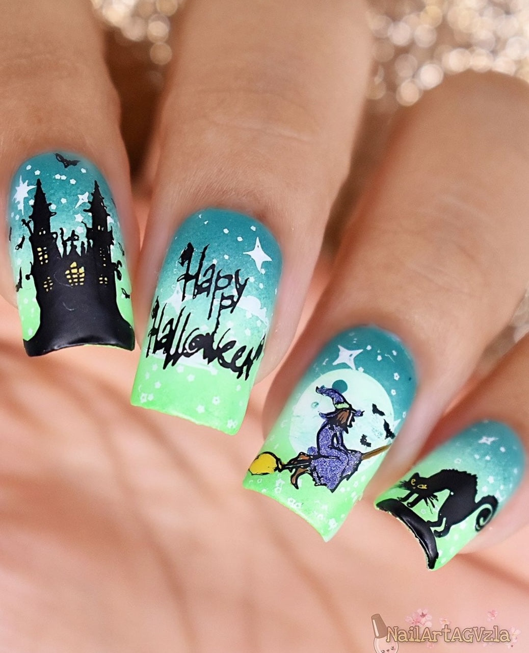 Be-Witched (CjSH-36) Etched Nail Art Stamping Plate