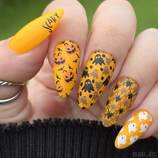 Wallpaper - Creepy (CjSH-44) Etched Nail Art Stamping Plate