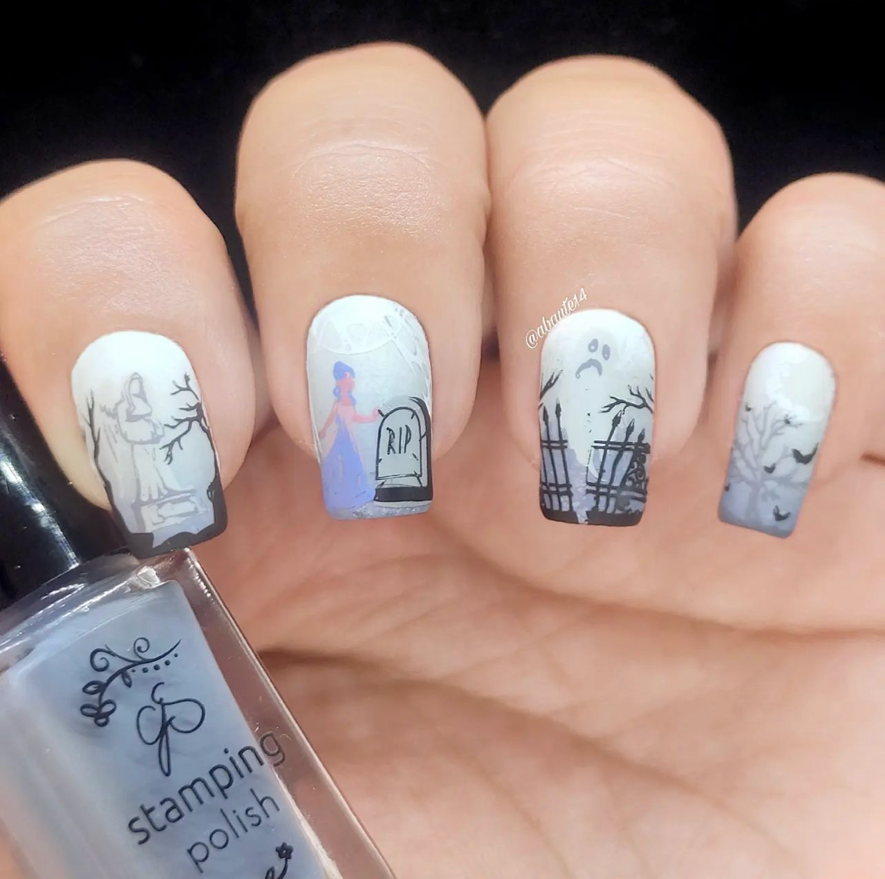Give Me Chills (CjSH-69) Etched Nail Art Stamping Plate