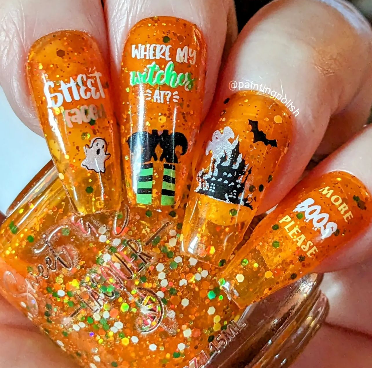 Boo Crew (CjS-H-79) Etched Nail Art Stamping Plate