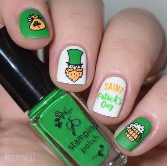 I Pinch Back (CjSH-86) Etched Nail Art Stamping Plate