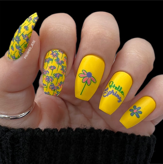 Bunny & Friends (CjSH-89) Etched Nail Art Stamping Plate