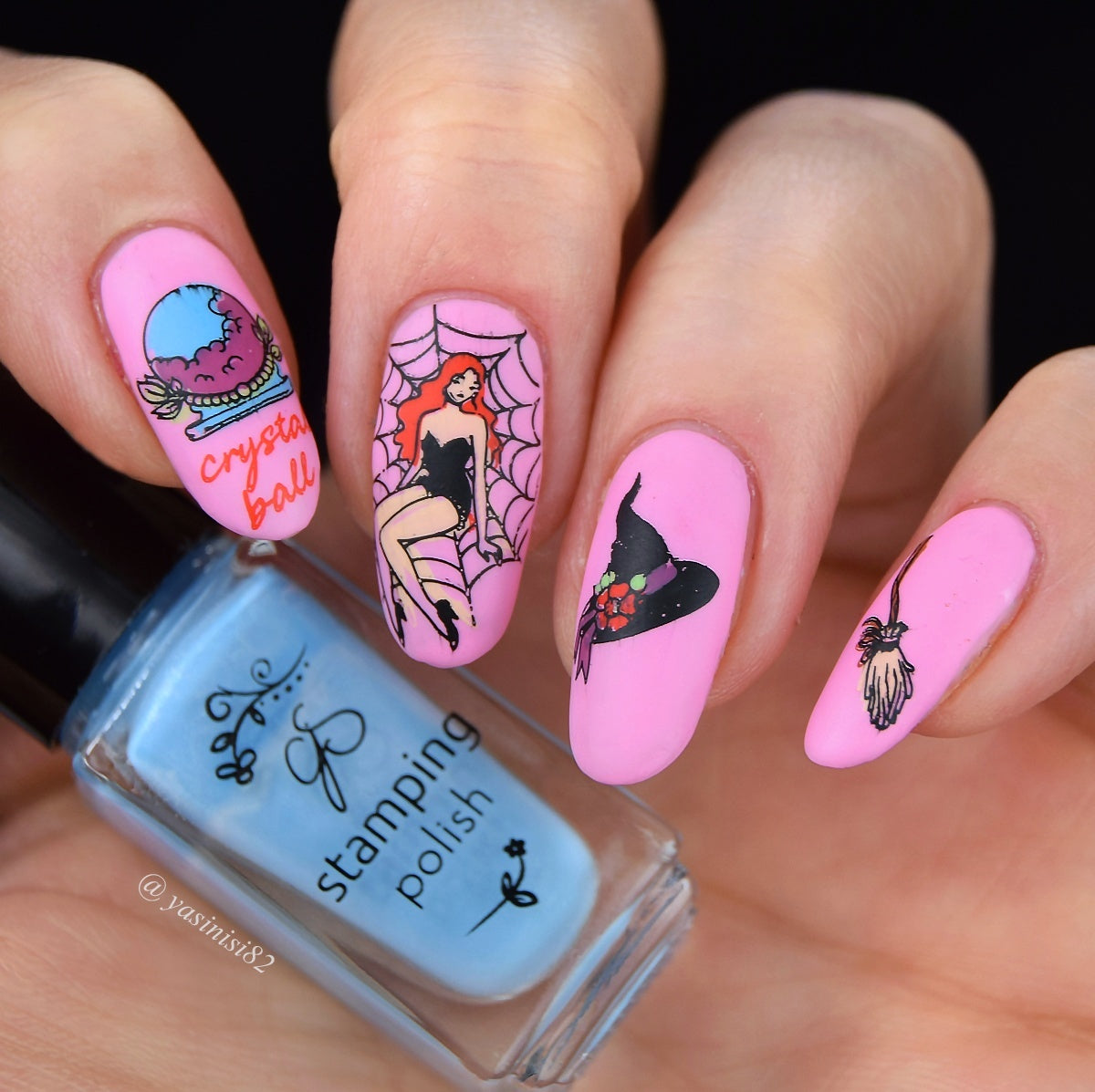 Hallo-Witch (CjSH-92) Etched Nail Art Stamping Plate