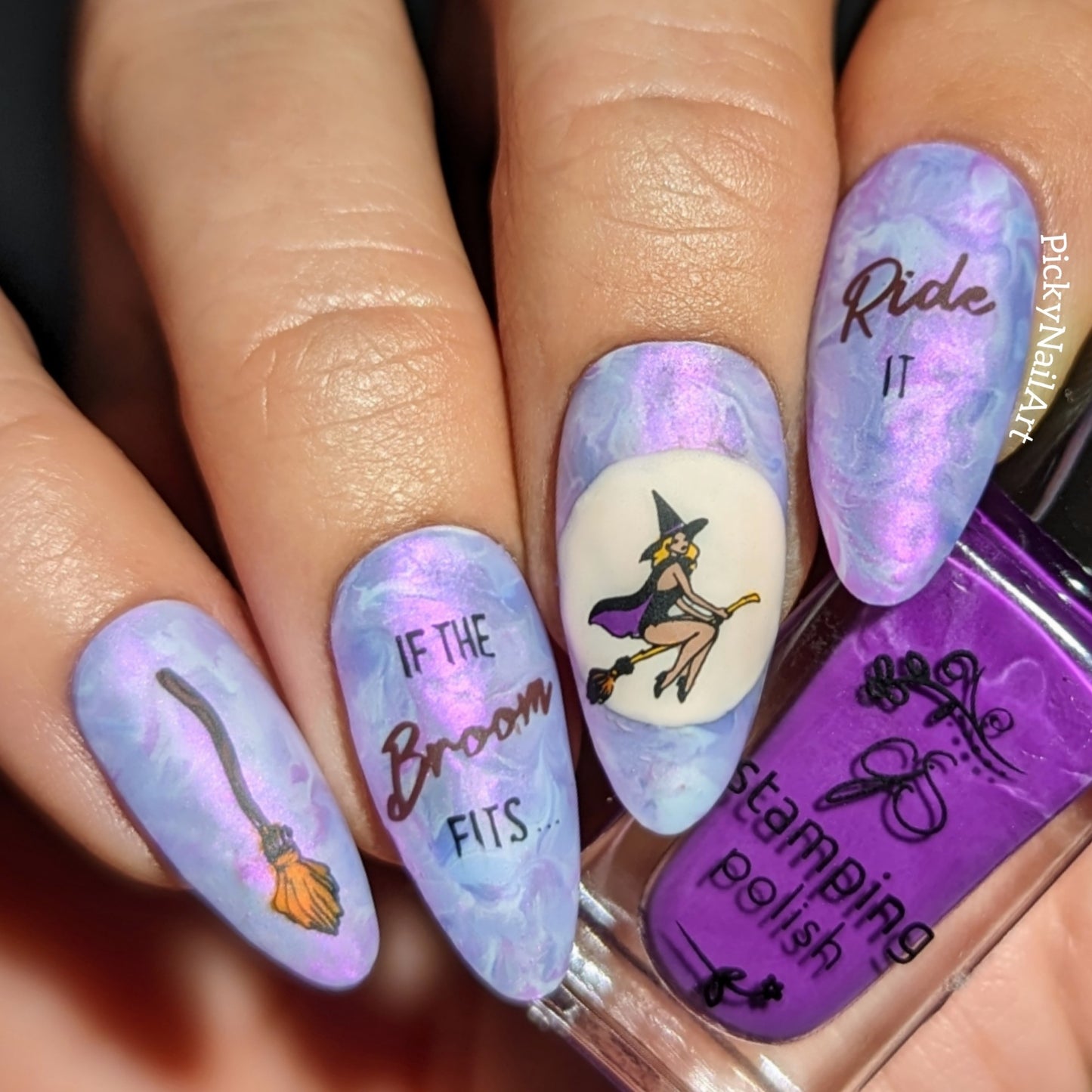 Hallo-Witch (CjSH-92) Etched Nail Art Stamping Plate