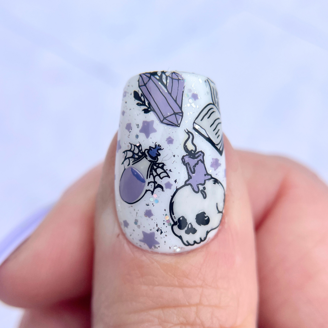 Abracadabra (CjSH-93)Etched Nail Art Stamping Plate