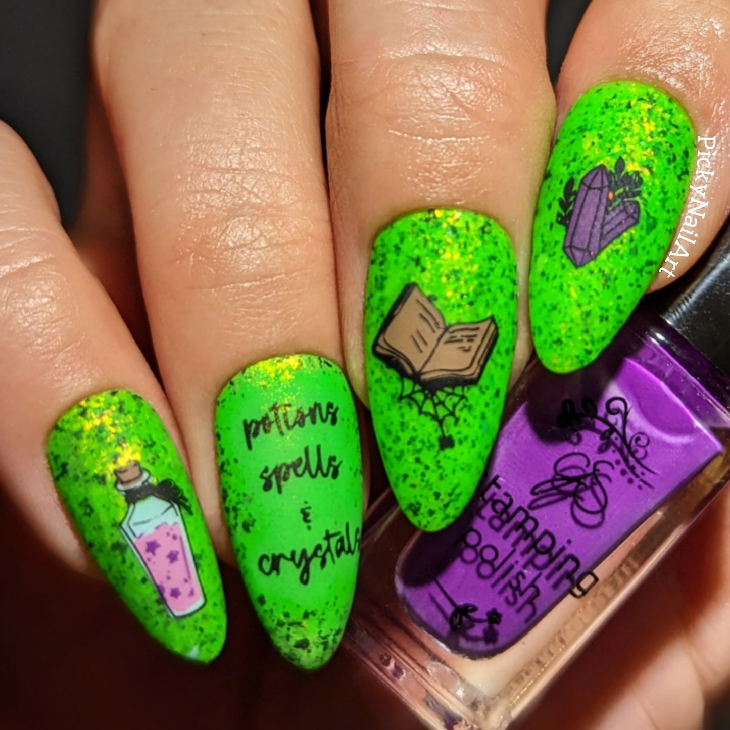 Abracadabra (CjSH-93)Etched Nail Art Stamping Plate