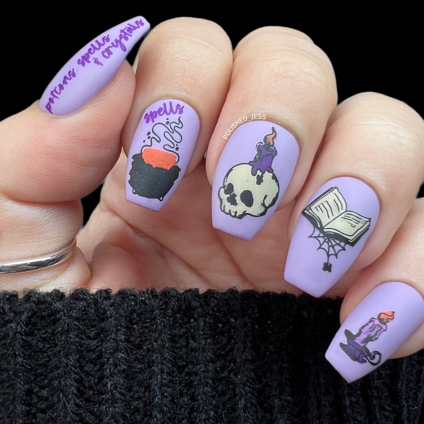 Abracadabra (CjSH-93)Etched Nail Art Stamping Plate