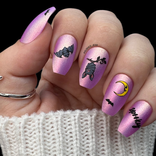 Cozy Crypt (CjSH-94) Etched Nail Art Stamping Plate