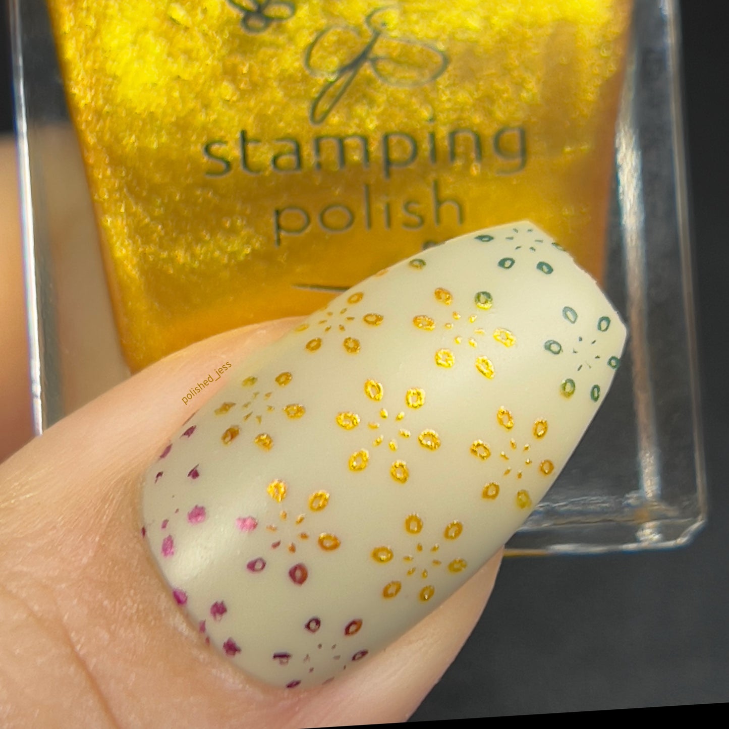 Enchanted Gems (CJSLC-101) Etched Nail Art Stamping Plate