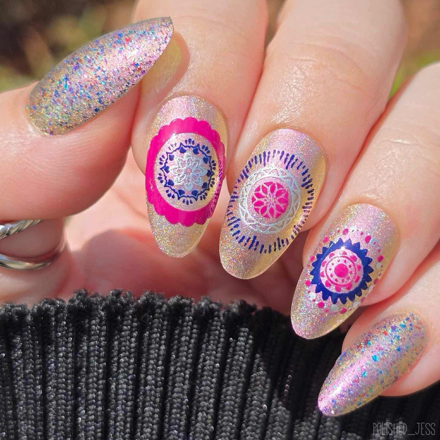 Myriad of Mandalas (CjSLC-18) Etched Nail Art Stamping Plate