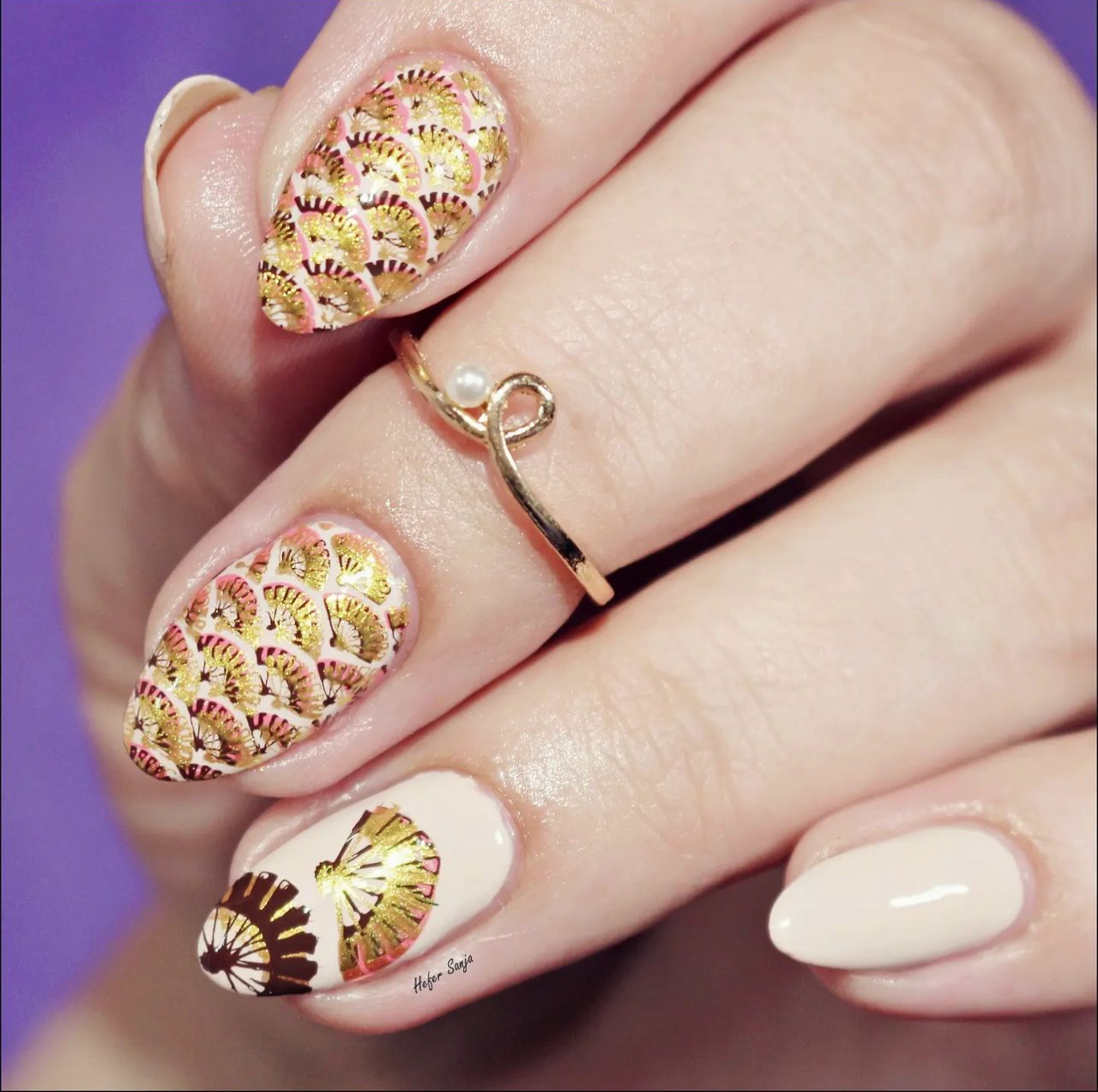 Luck and Happiness (CjSLC-70) Etched Nail Art Stamping Plate