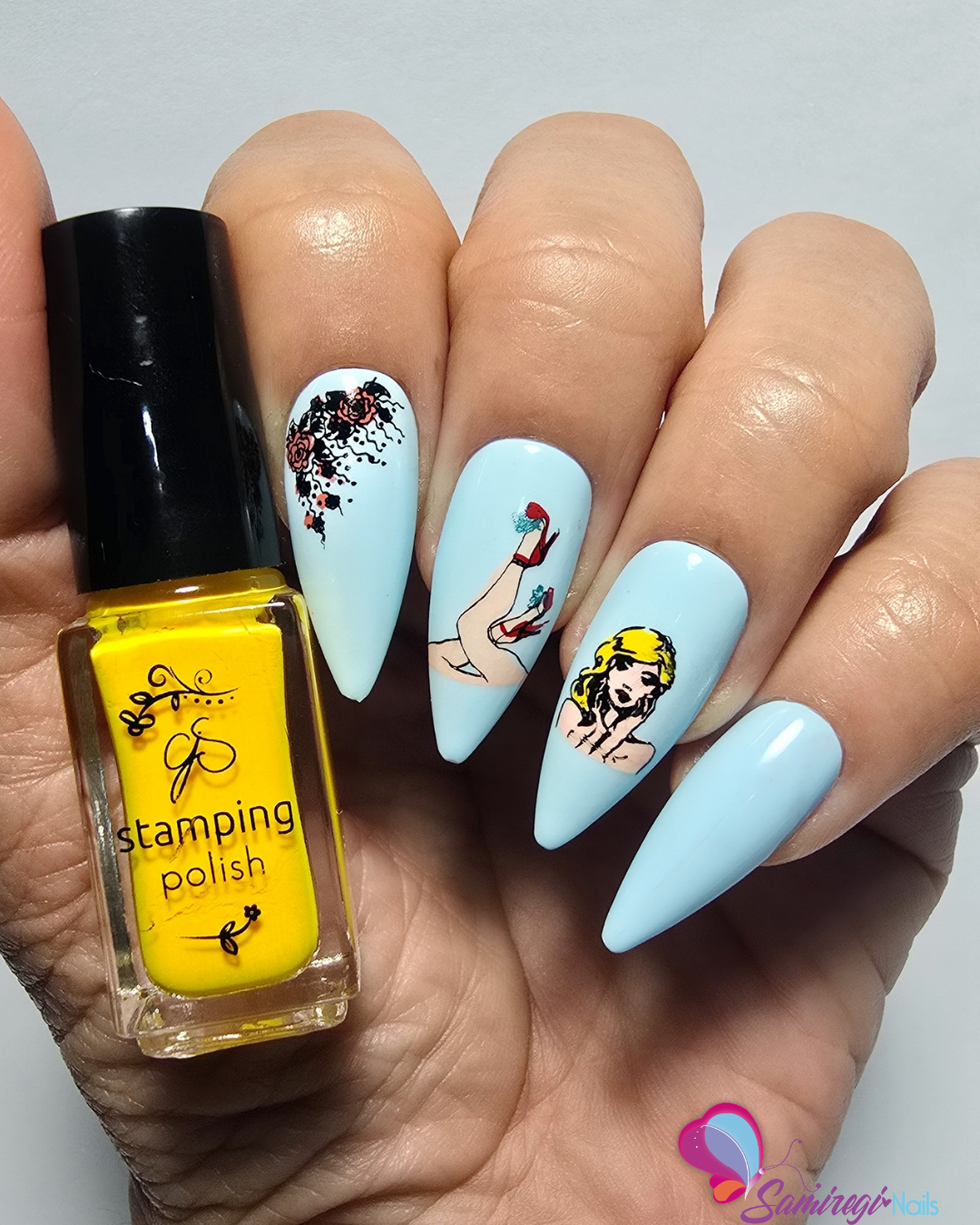 Kaye's Fashion Flavor (CjSLC-77) Etched Nail Art Stamping Plate