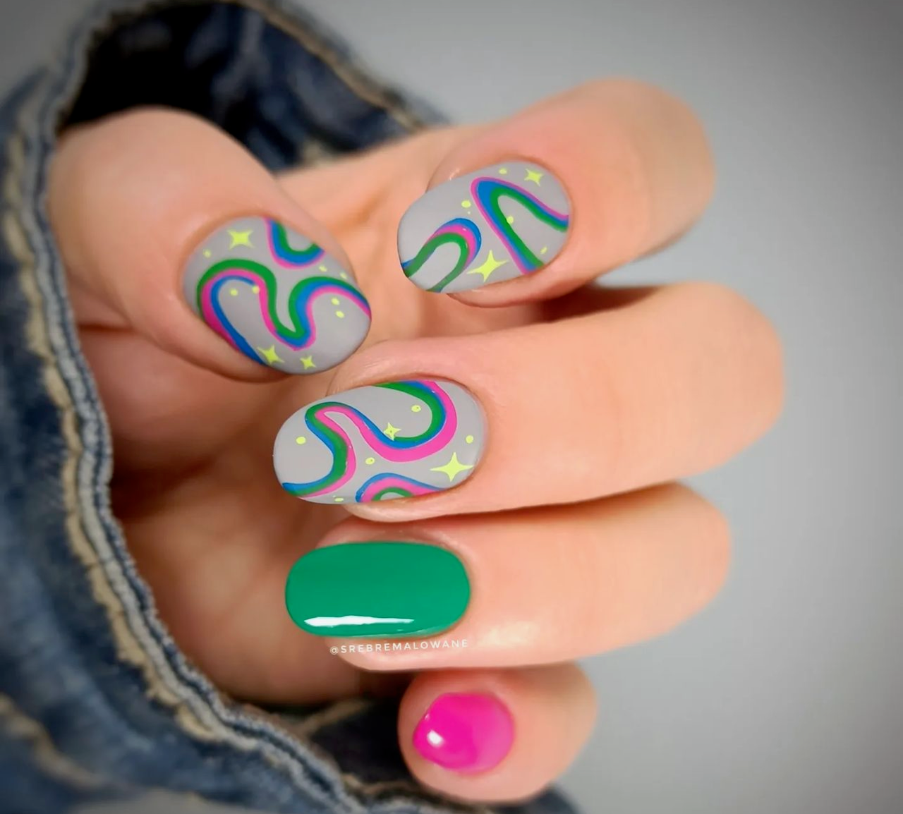 Funky Swirls (CjSLC-82) Etched Nail Art Stamping Plate