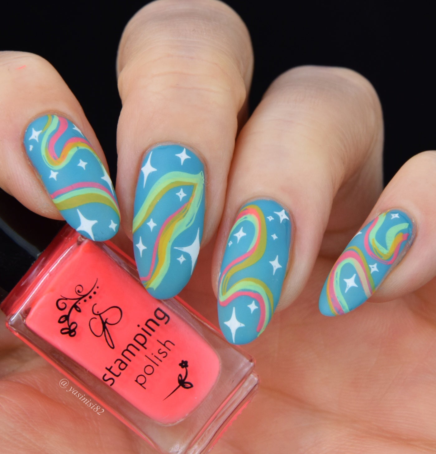 Funky Swirls (CjSLC-82) Etched Nail Art Stamping Plate