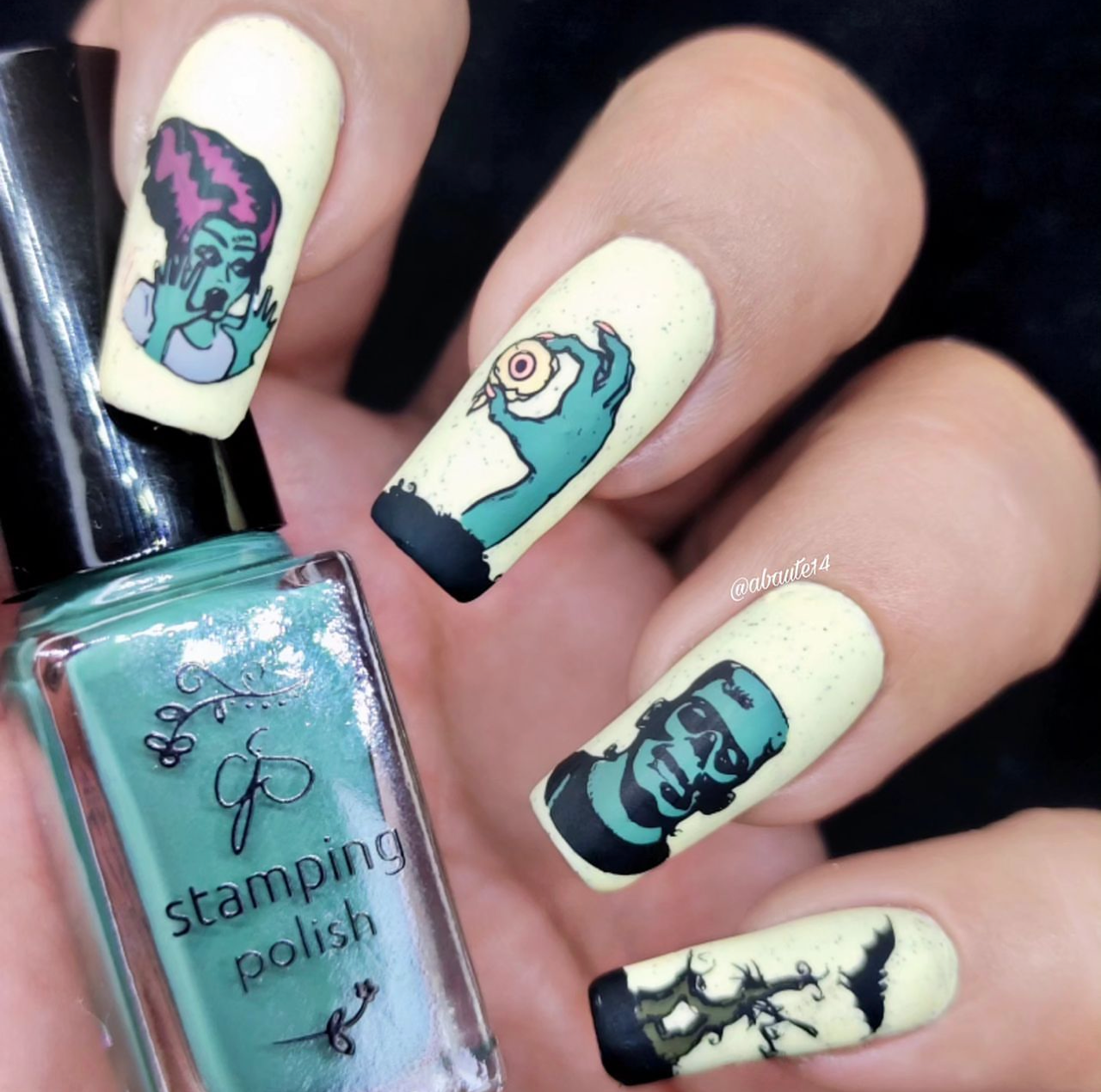 It's Alive! (CjSLC-89) Etched Nail Art Stamping Plate