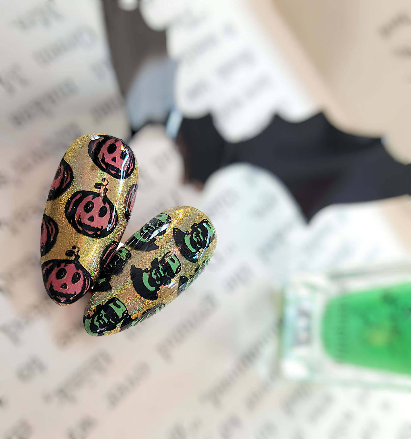 It's Alive! (CjSLC-89) Etched Nail Art Stamping Plate