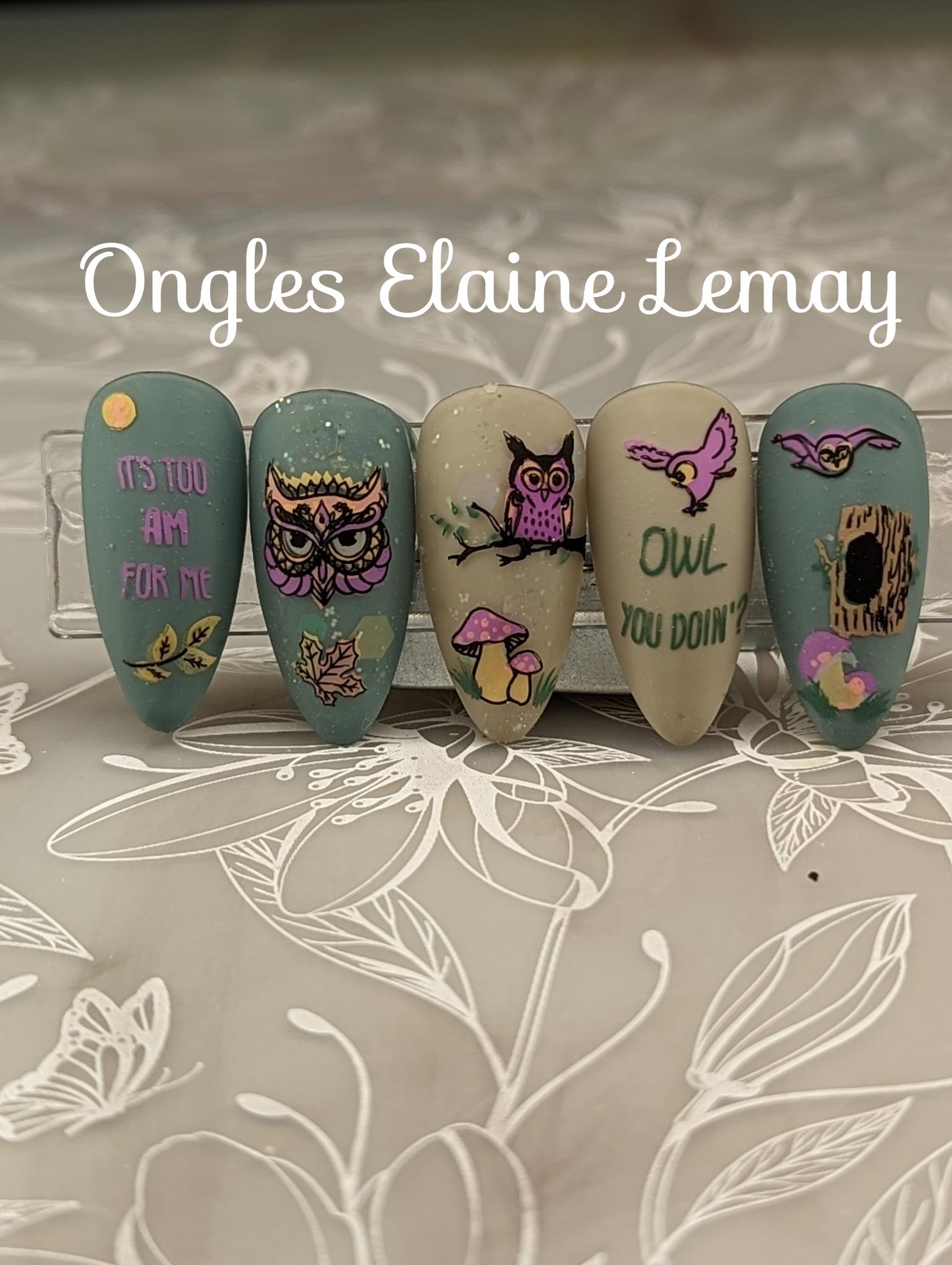 Owl is Good (CjSLC-96) Steel Nail Art Layered Stamping Plate