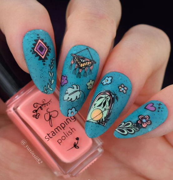 Celina Ryden - Boho Vibes (CjSLC-97) Etched Nail Art Stamping Plate