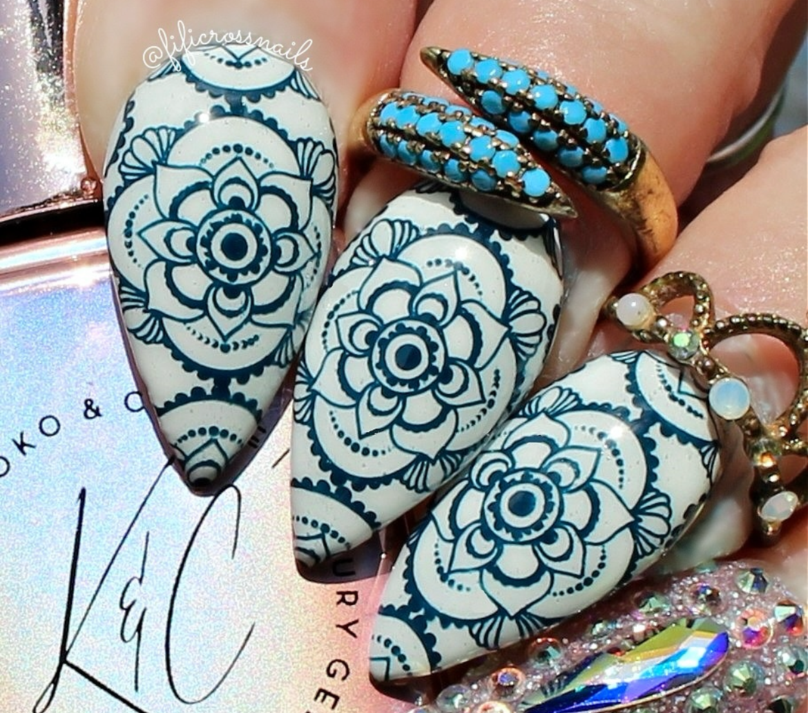 Celina Ryden - Boho Vibes (CjSLC-97) Steel Nail Art Layered Stamping Plate
