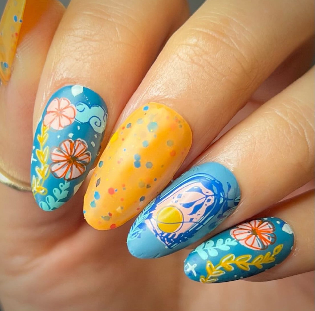 Celina Ryden - Boho Vibes (CjSLC-97) Etched Nail Art Stamping Plate