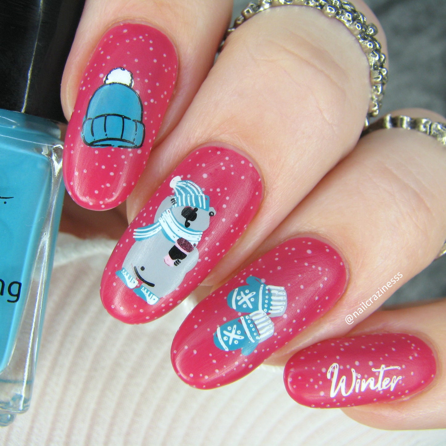 Frosty's Winter Wonderland (CjSLE-07) Etched Nail Art Stamping Plate