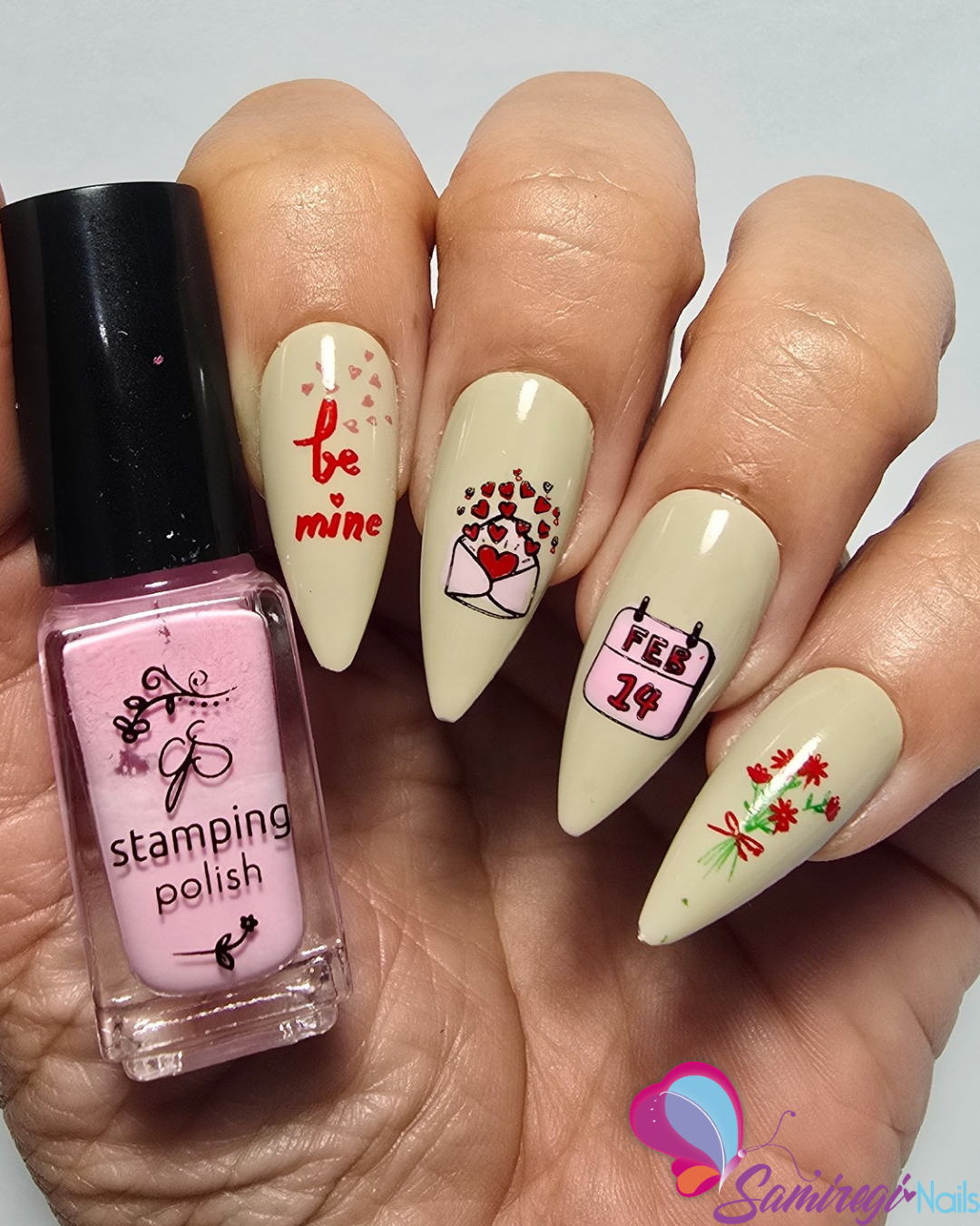 Cupid's Crush - ALL I NEED is You! (CJSLE-09) Etched Nail Art Stamping Plate