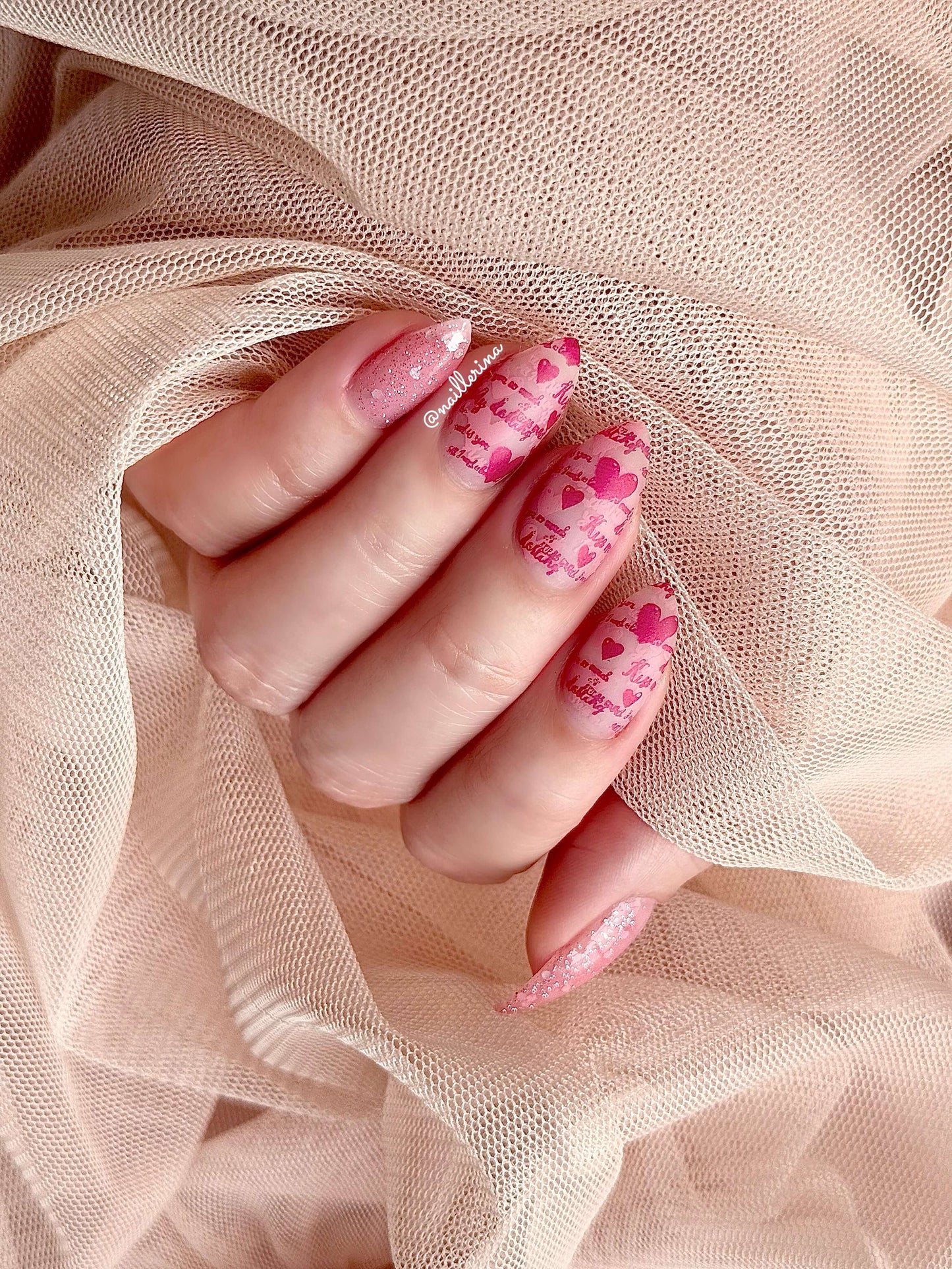 Cupid's Crush - ALL I NEED is You! (CJSLE-09) Etched Nail Art Stamping Plate