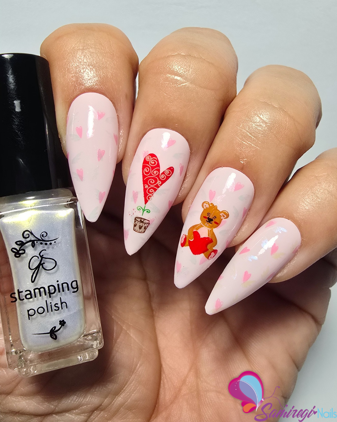 Cupid's Crush - ALL I NEED is You! (CJSLE-09) Etched Nail Art Stamping Plate