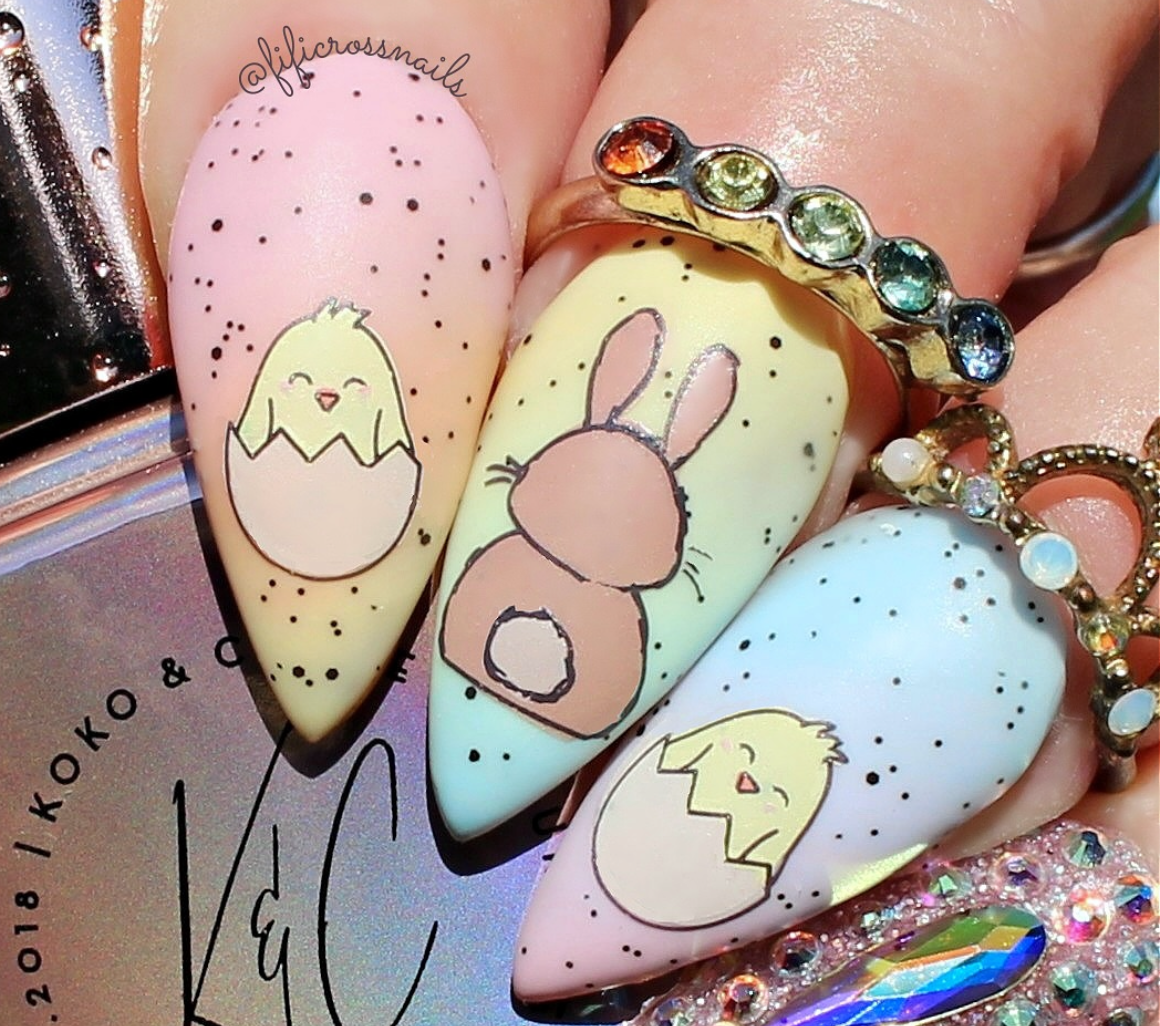 Patterned Spring - Four (CjS-288) Etched Nail Art Stamping Plate