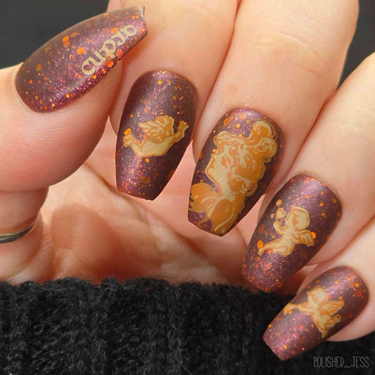 Cupid (CjSV-09) Etched Nail Art Stamping Plate
