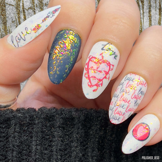 stunning-manicure-showing-nail-art-designs-of-hearts-and-words-love