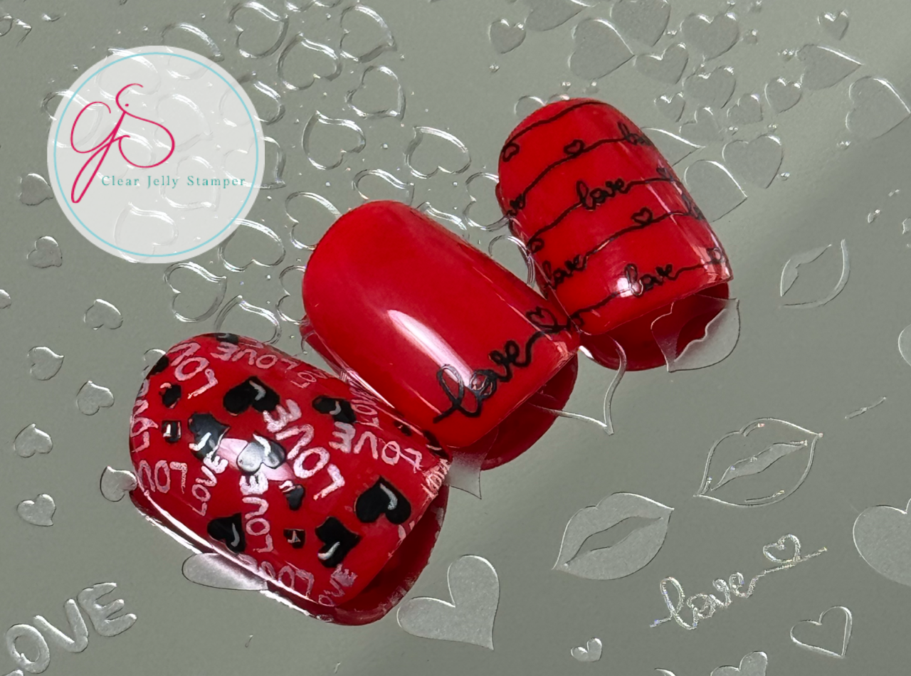 Lovestruck (CjSV-54) Etched Nail Art Stamping Plate